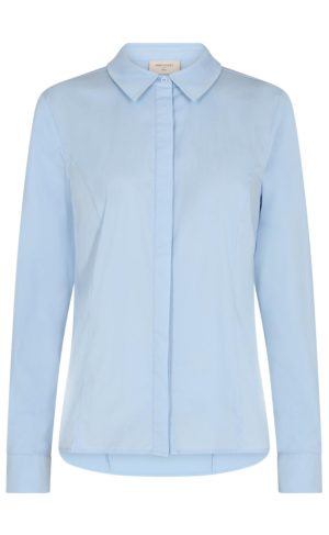 Freequent Skjorte - Oriana - Chambray Blue Rabat