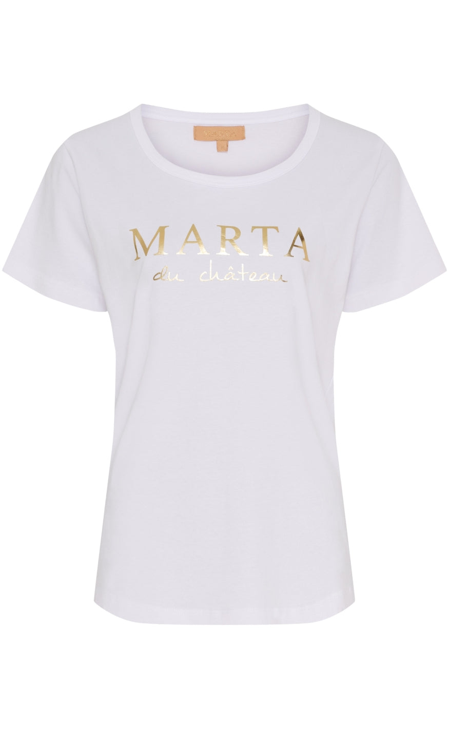 Marta Du Chateau T-shirt - Jeanette - Optisk White