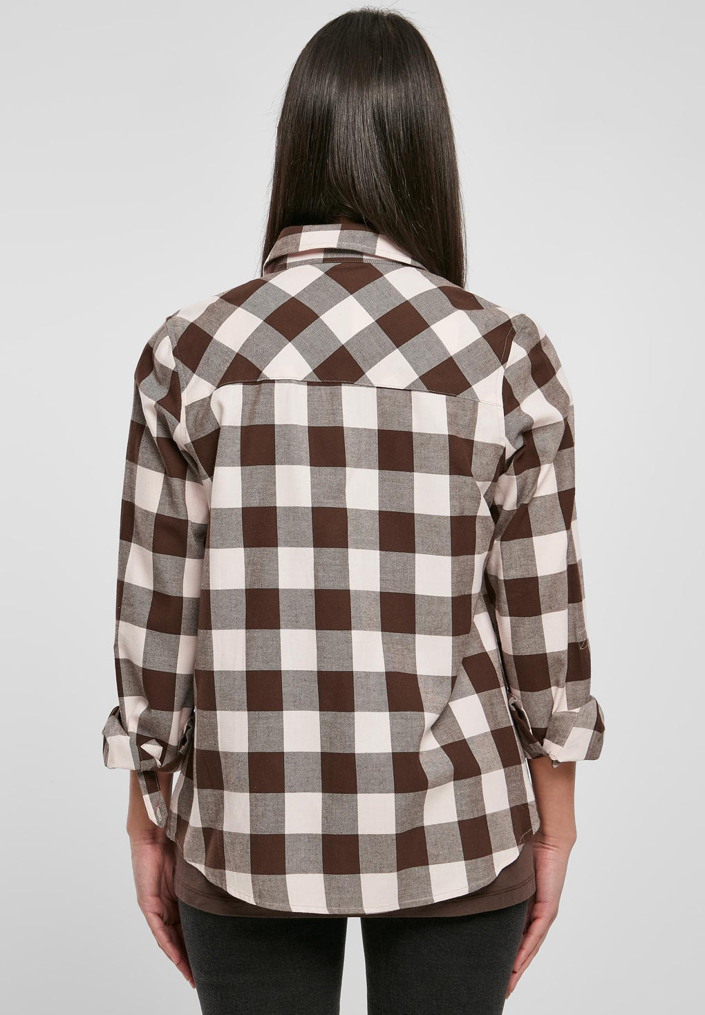 Urban Classics Ladies Turn up Checked Flanell Shirt