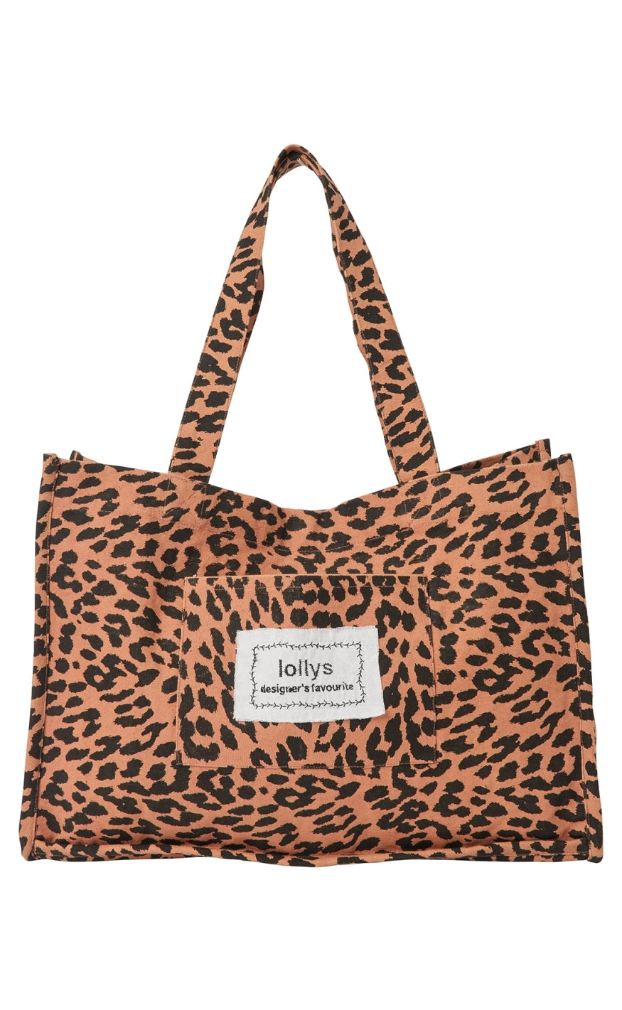 Lollys Laundry Taske - Hydra Shopper Bag - Leopard Print Mode