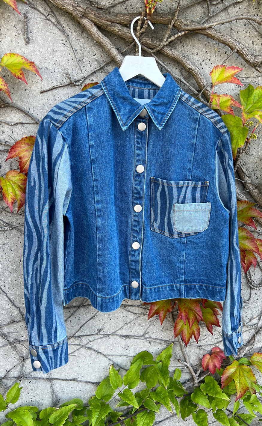 Noella Bluse - Kimbra - Patch Denim på udsalg