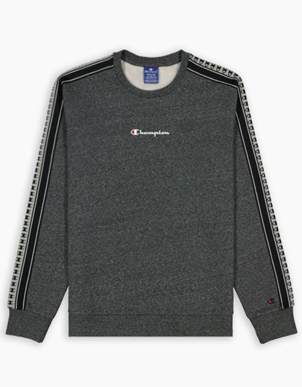 Champion Stripe C Logo Tape Cotton Terry Sweatshirt Levere