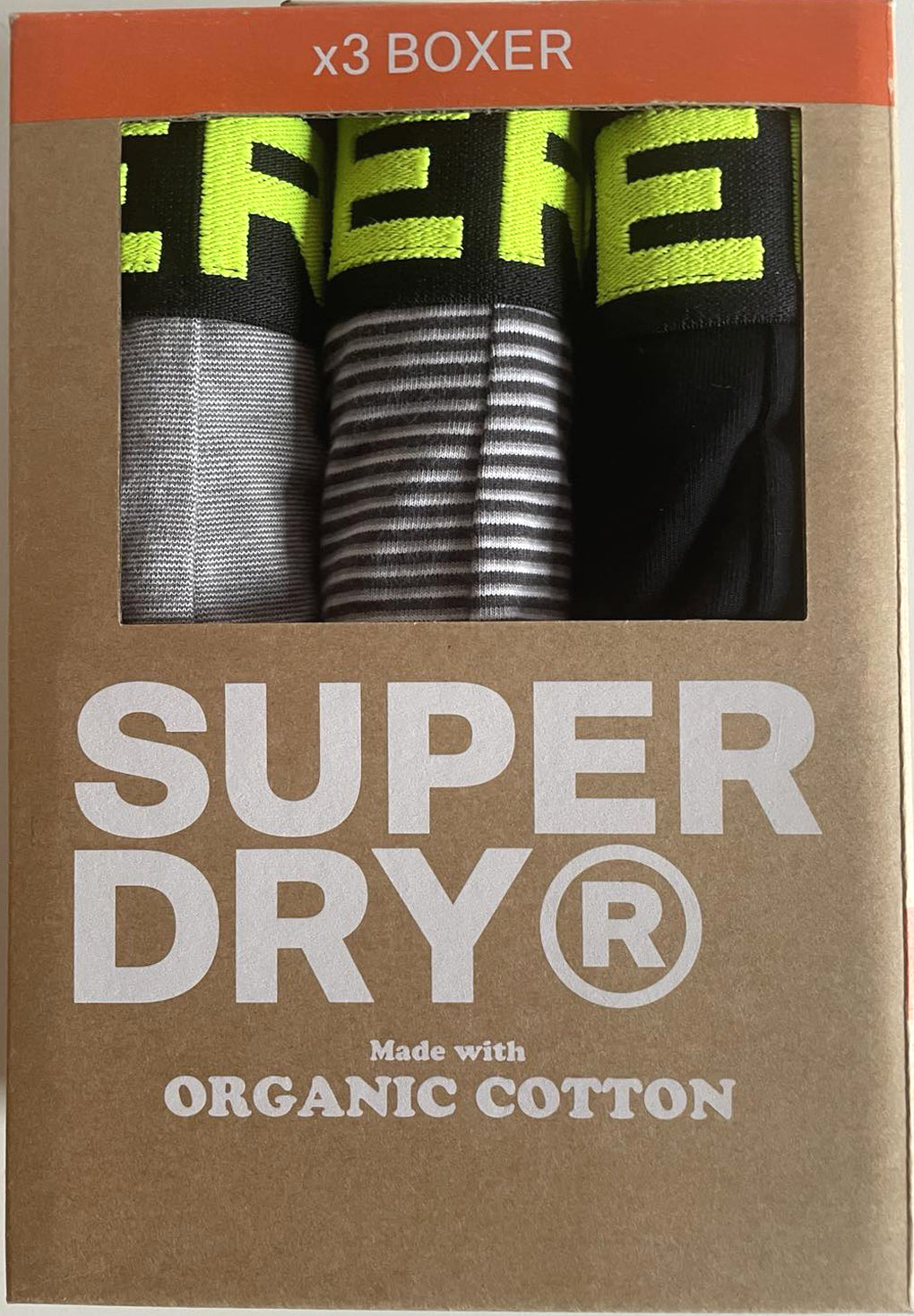 Superdry Organic Cotton Boxer Triple Pack (3par)