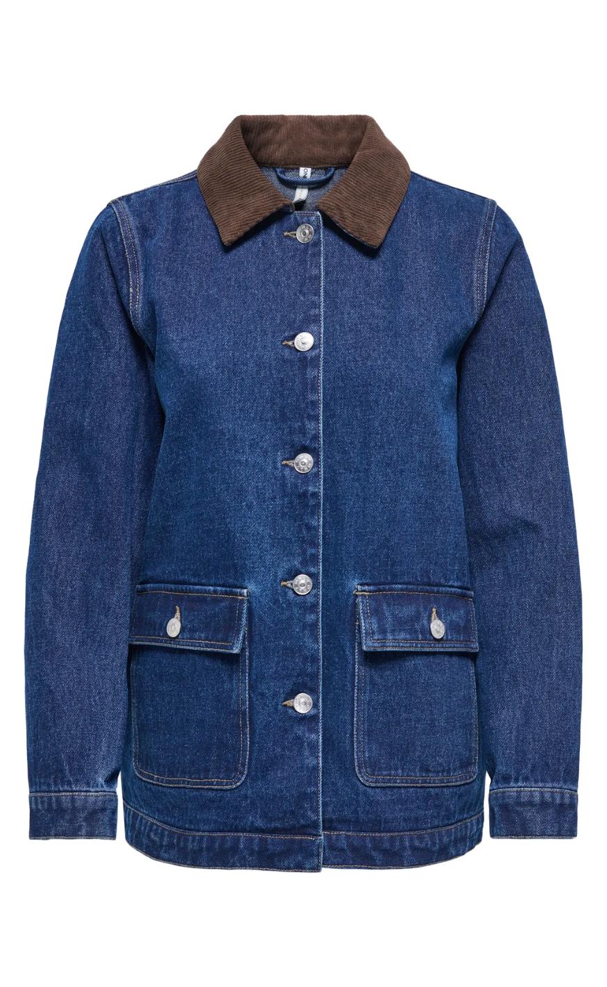 ONLY Jakke - Frankie LS - Dark Blue Denim