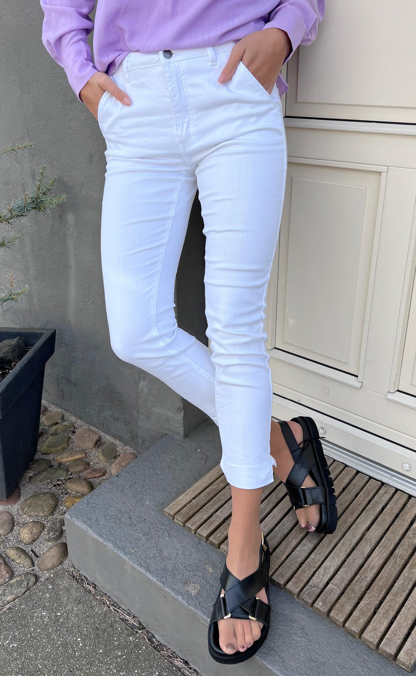Freequent Bukser - Rock - Bright White