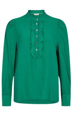 Freequent Skjorte - April - Pepper Green