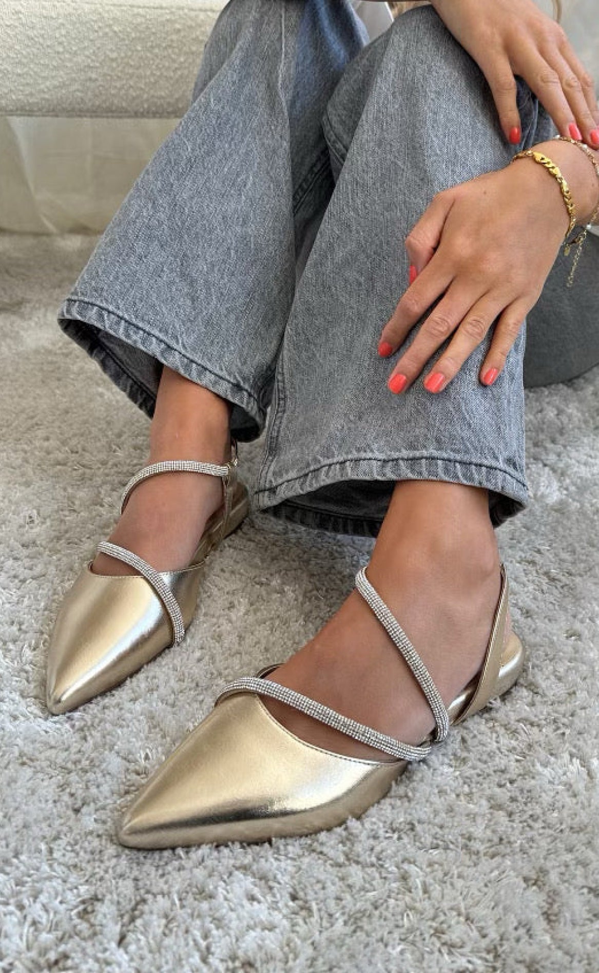 Copenhagen Shoes Ballerina - Femini - Platino