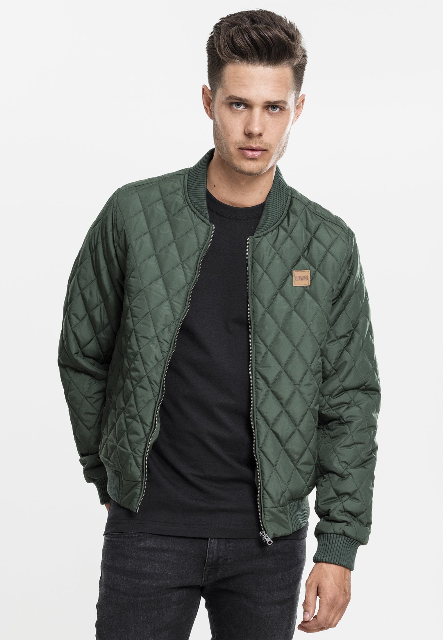 Urban Classics Diamond Quilt Nylon Jacket Online