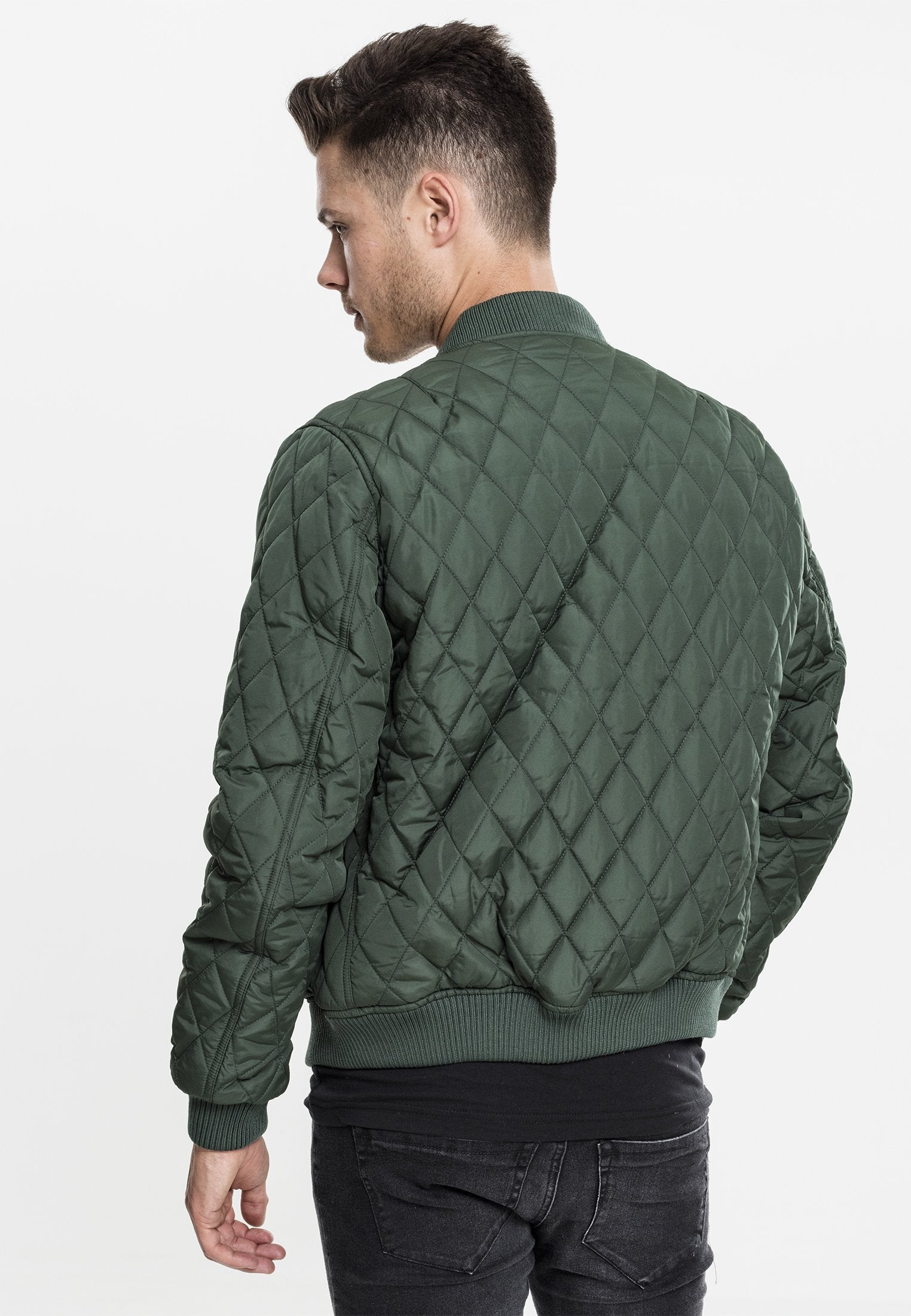 Urban Classics Diamond Quilt Nylon Jacket Online