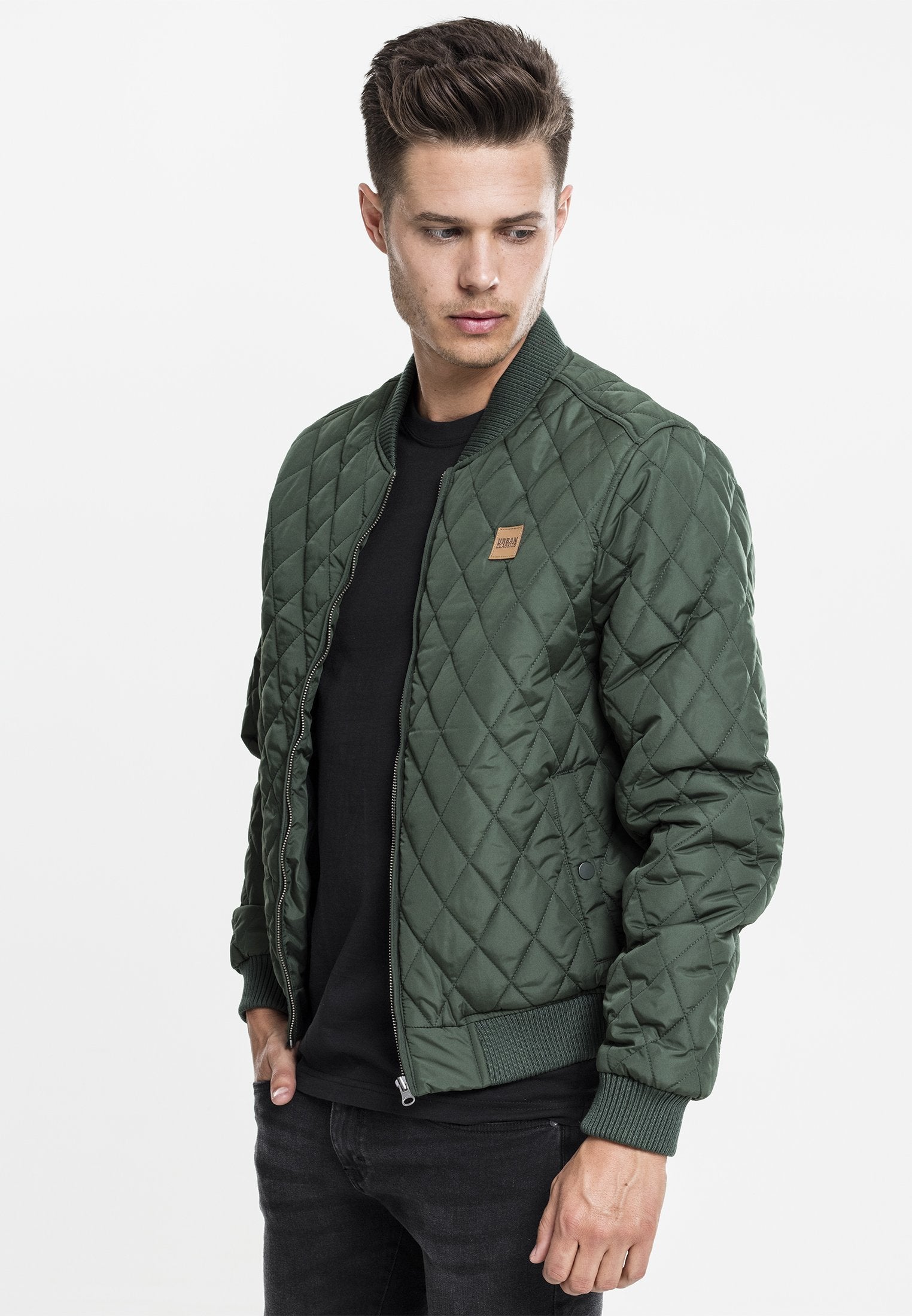 Urban Classics Diamond Quilt Nylon Jacket Online