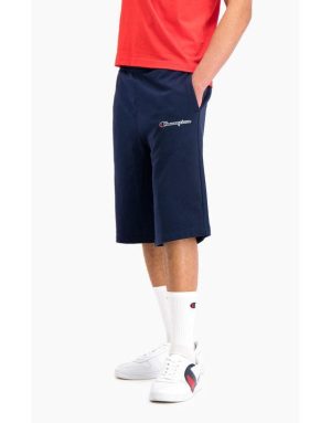 Champion Script Logo Cotton Terry Long Shorts Hot på udsalg