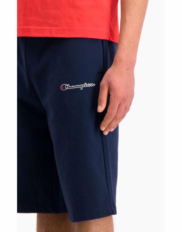 Champion Script Logo Cotton Terry Long Shorts Hot på udsalg