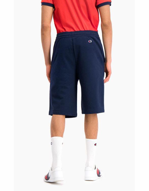 Champion Script Logo Cotton Terry Long Shorts Hot på udsalg