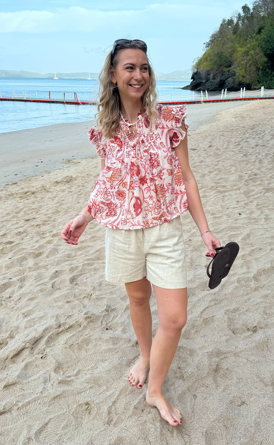 Say INA Copenhagen Bluse - Emmi - Red Flowers