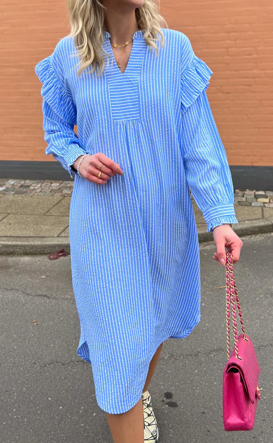 Say INA Copenhagen Kjole - Wilja - Blue Striped
