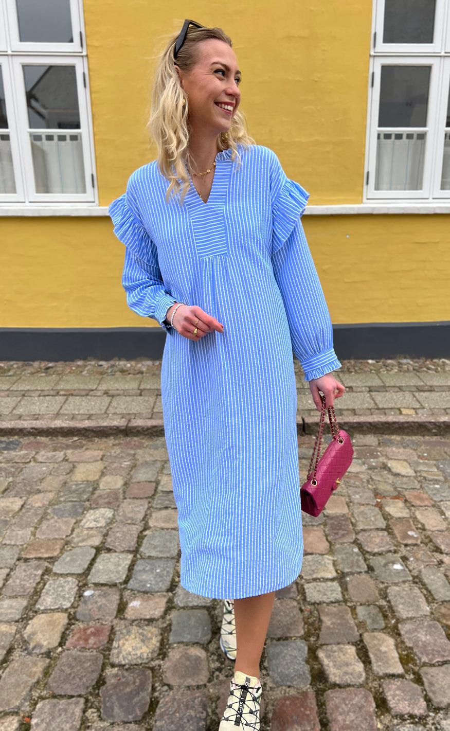 Say INA Copenhagen Kjole - Wilja - Blue Striped