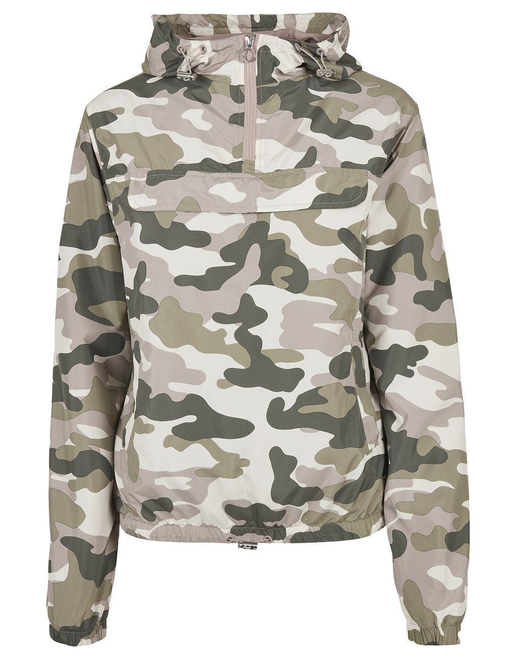 Urban Classics Ladies Camo Pull Over Jacket