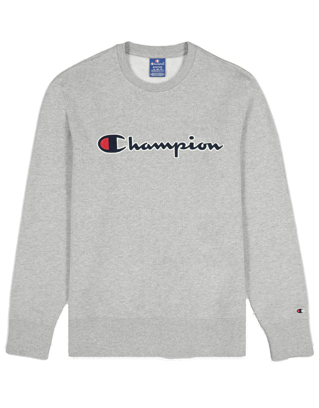 Champion Satin Stitch Script Logo Fleece Sweatshirt