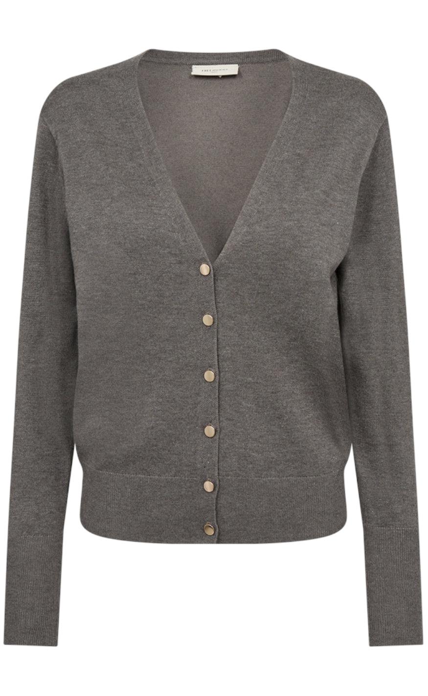 Freequent Cardigan - Katie - Morel Melange