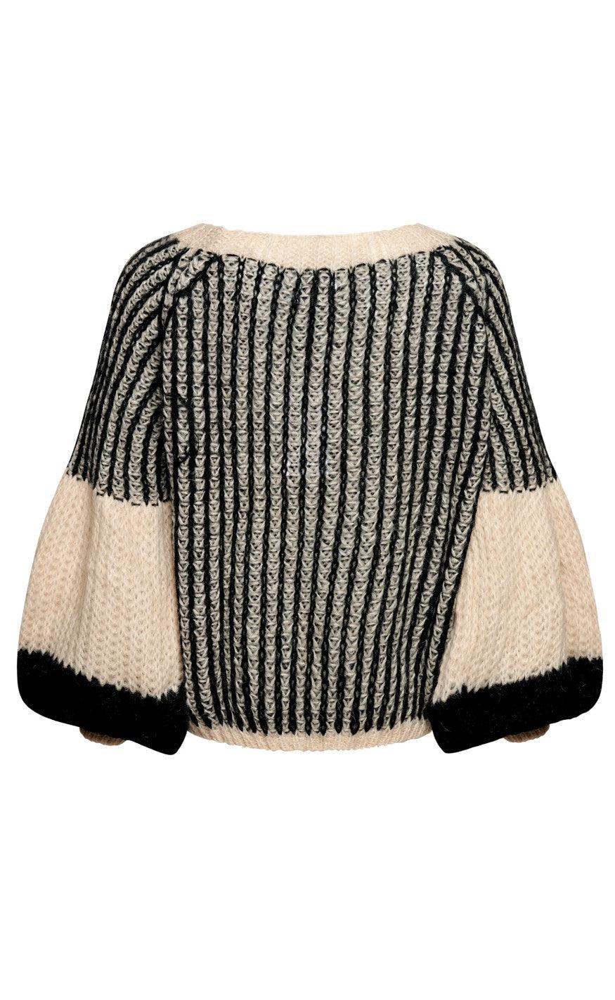 Noella Sweater - Liana - Cream/Black