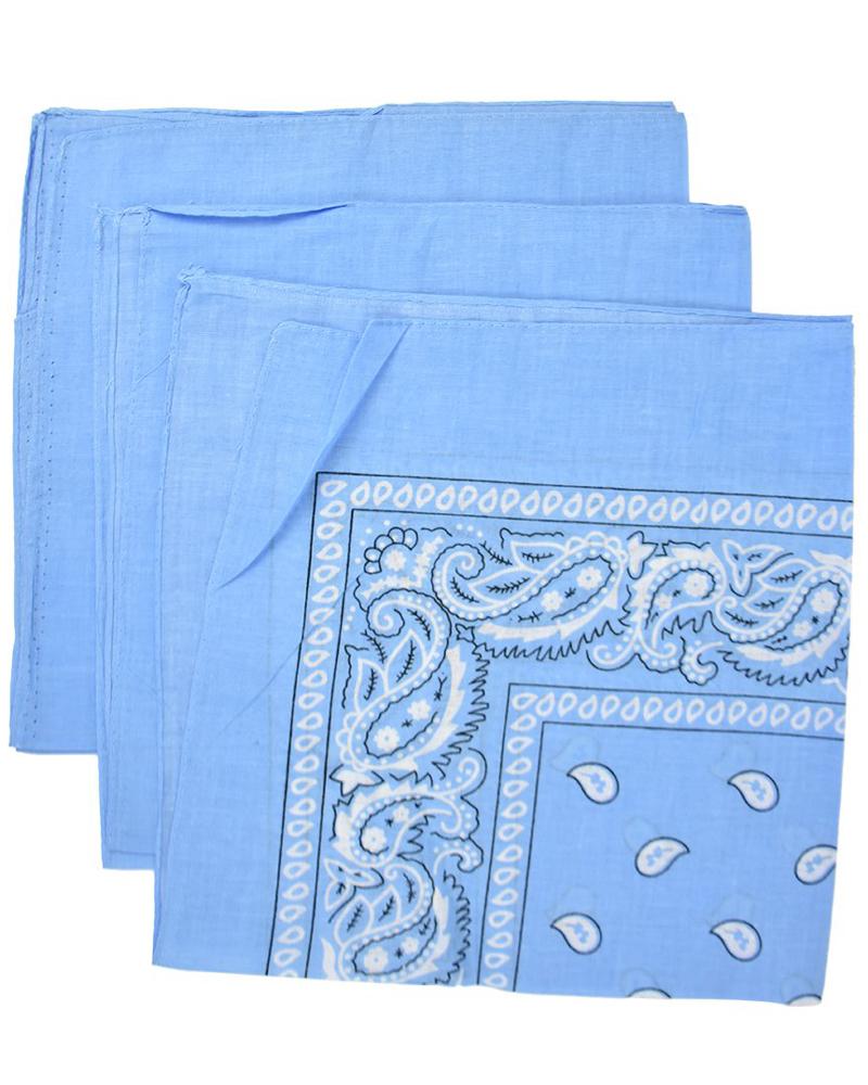 Paisley Bandana Light Blue