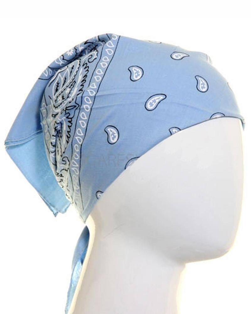 Paisley Bandana Light Blue