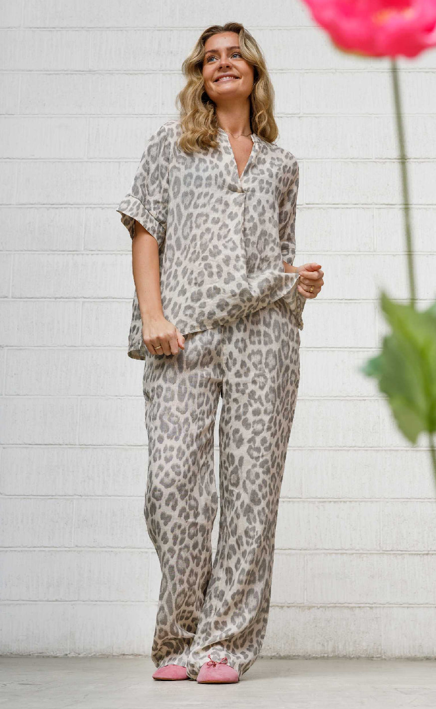 Black Colour Bukser - Melina - Natural Leo