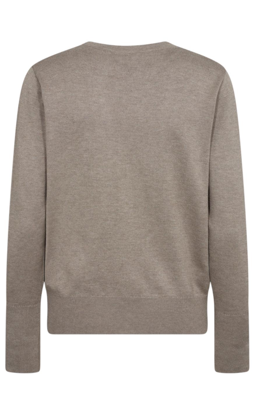 Freequent Cardigan - Katie - Desert Taupe Melange