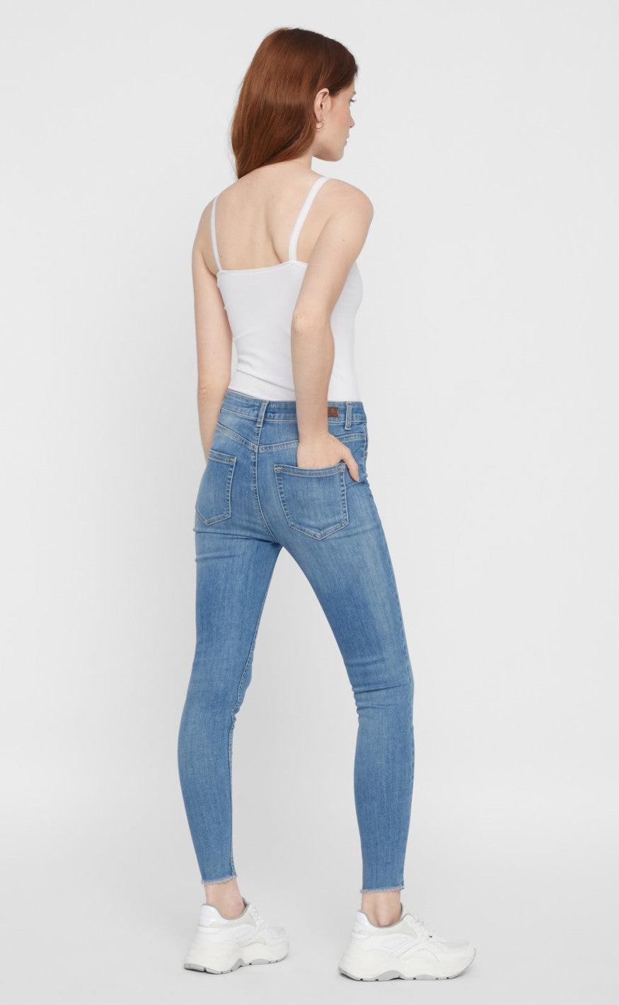 Pieces Top - Plain - White Online salg