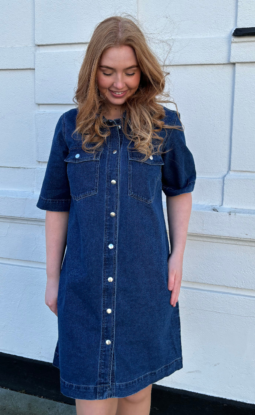 ONLY Kjole - Belle - Dark Blue Denim