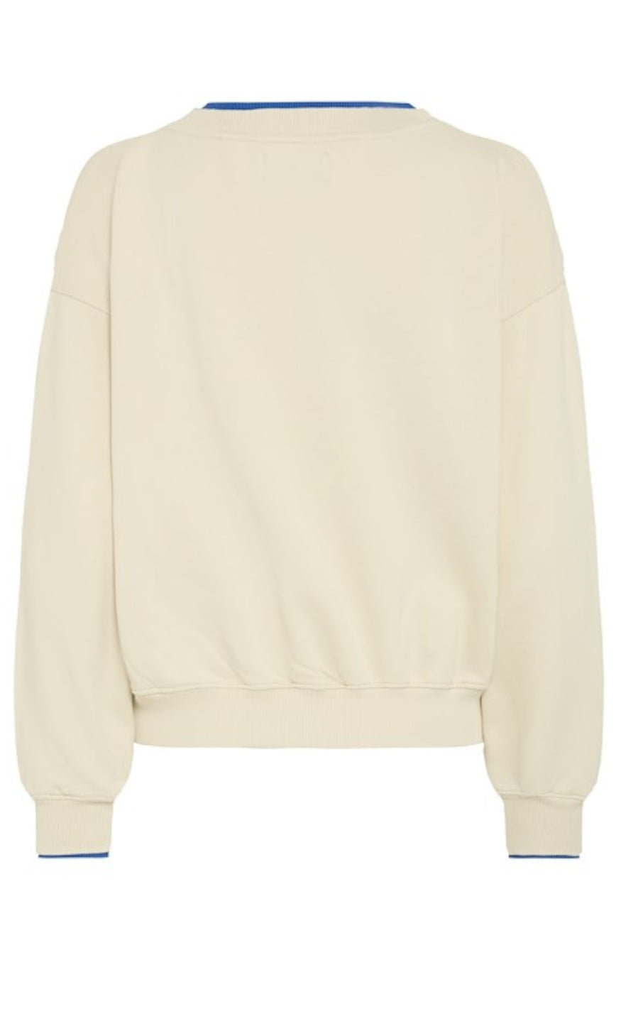 BALL Original Sweatshirt - Simona - Birch w. Olympia Blue