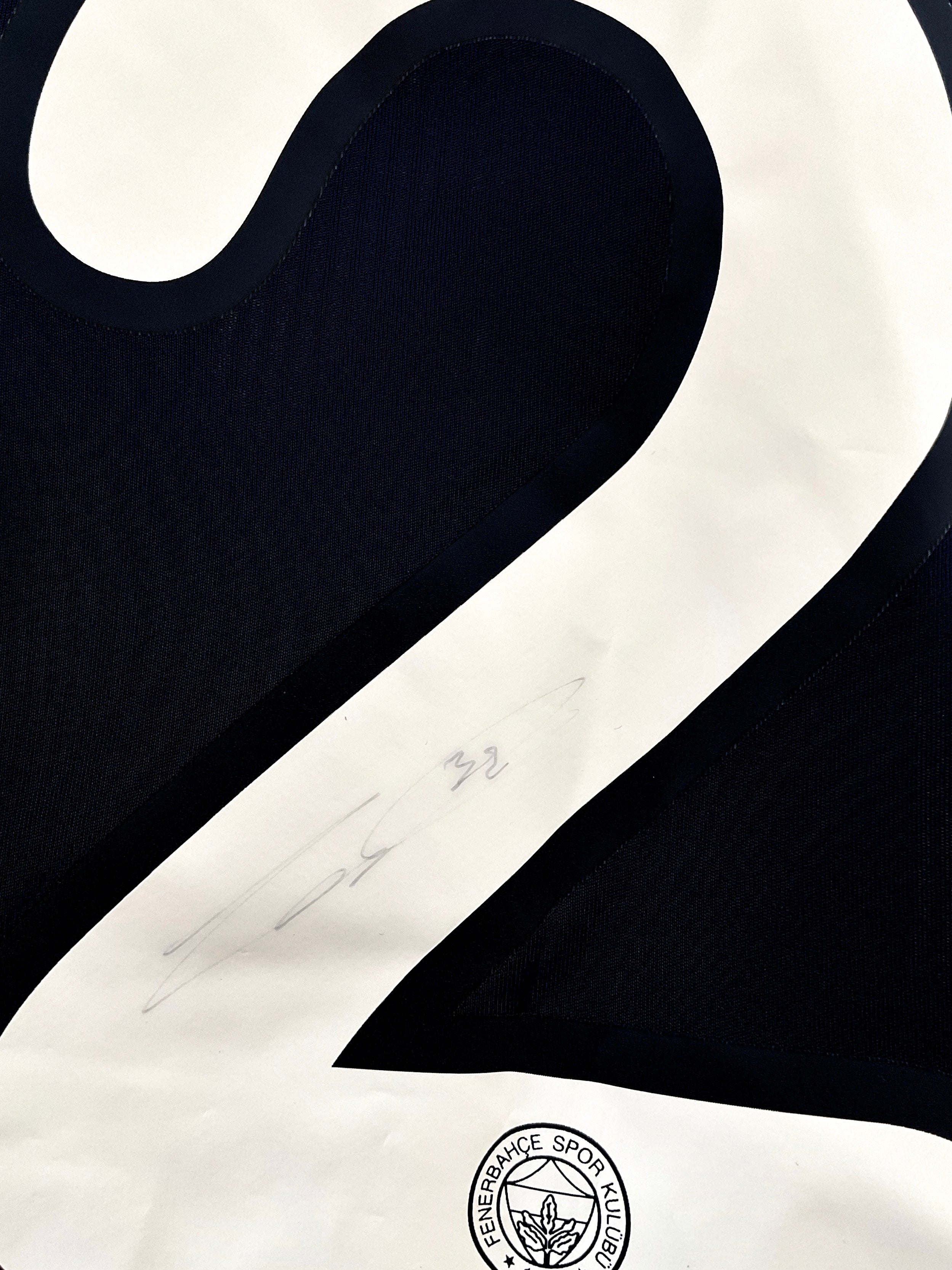 Fenerbahce 2019/2020 Hjemmebane #Zanka 32 #Autograf Large 9/10