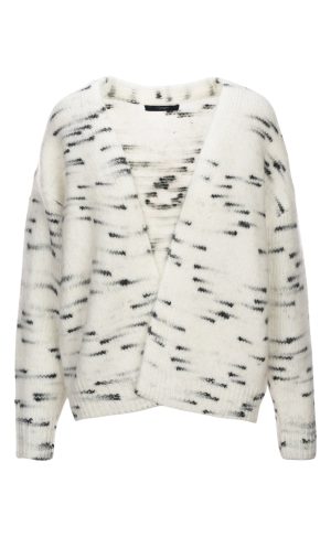 Luxzuz Cardigan - Bett - Salt & Pepper