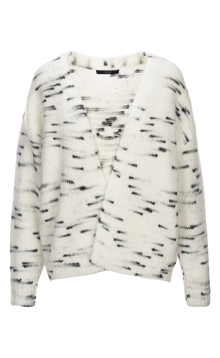 Luxzuz Cardigan - Bett - Salt & Pepper