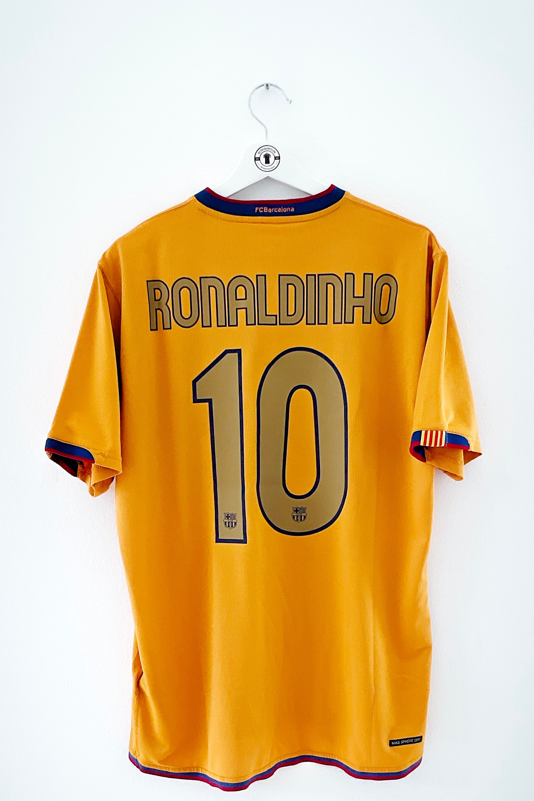 Barcelona 2006/2008 Udebanetrøje #Ronaldinho 10 Large 8/10