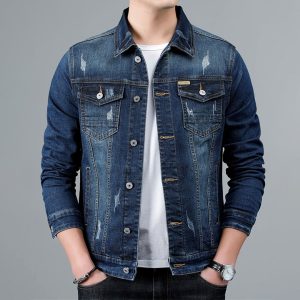 Casual denimjakke til mænd