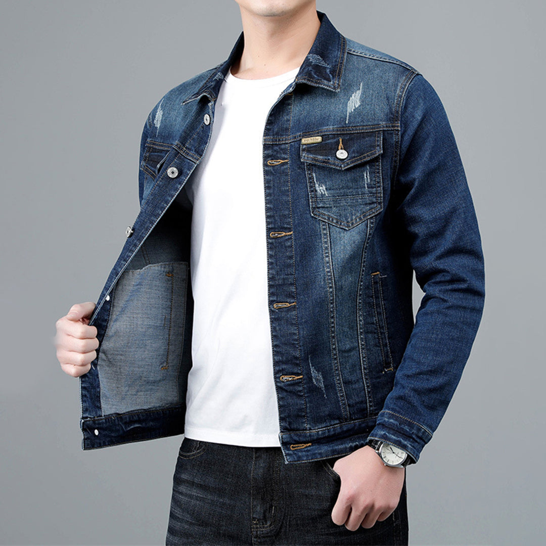 Casual denimjakke til mænd