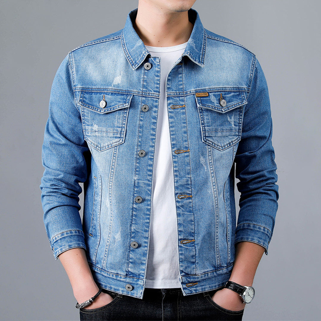 Casual denimjakke til mænd