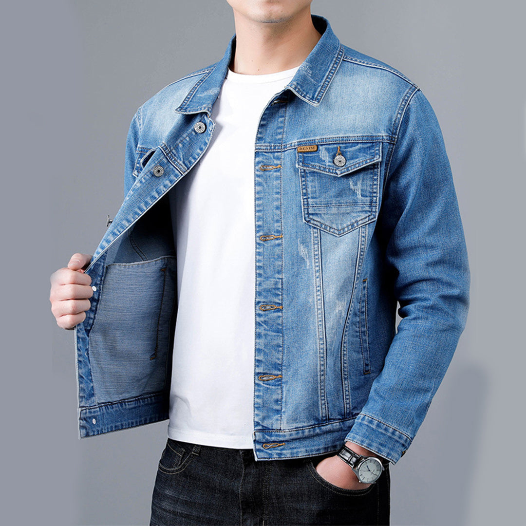 Casual denimjakke til mænd