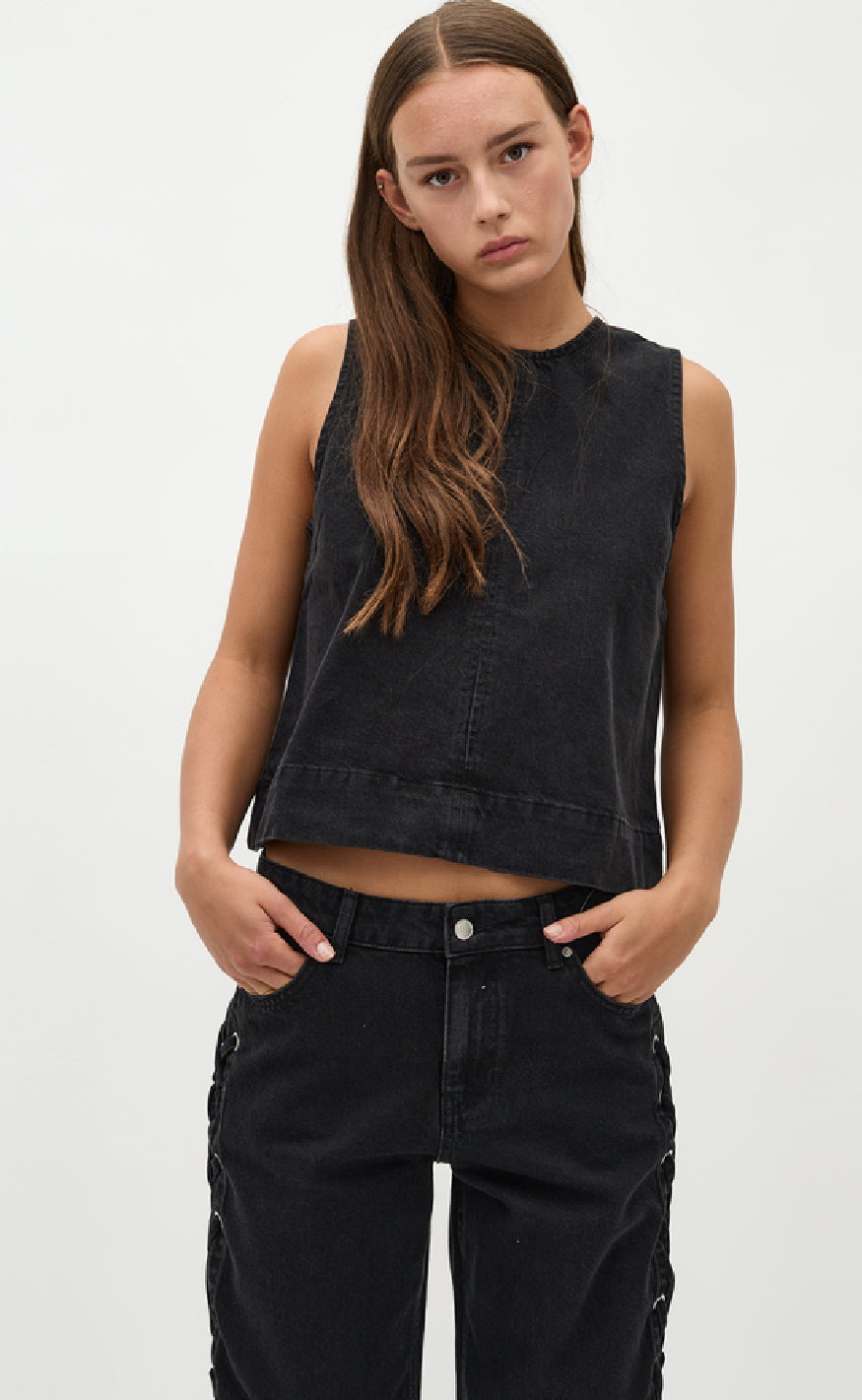 Global Funk Top - Rihne-G - Rebel Black Online salg