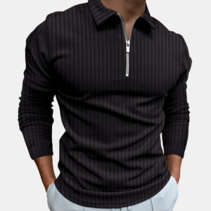 Lang stribet poloshirt til mænd Online salg