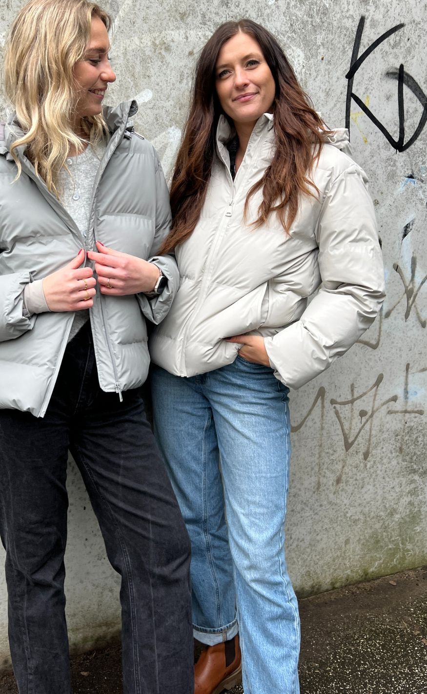 Neo Noir Jakke - Fox Puffer - Ivory