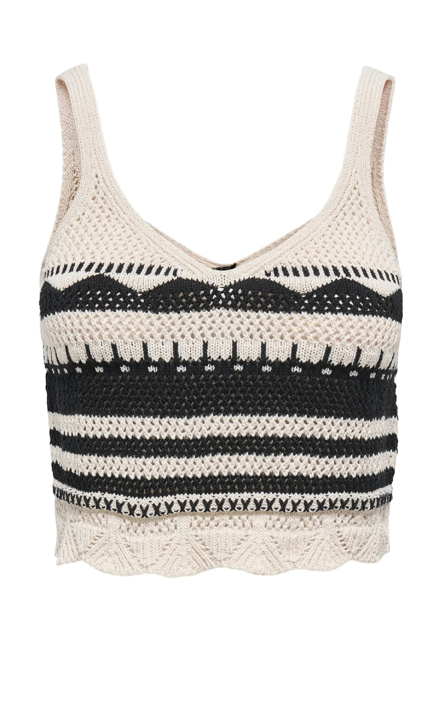 ONLY Top - Merida Life - Ecru Black