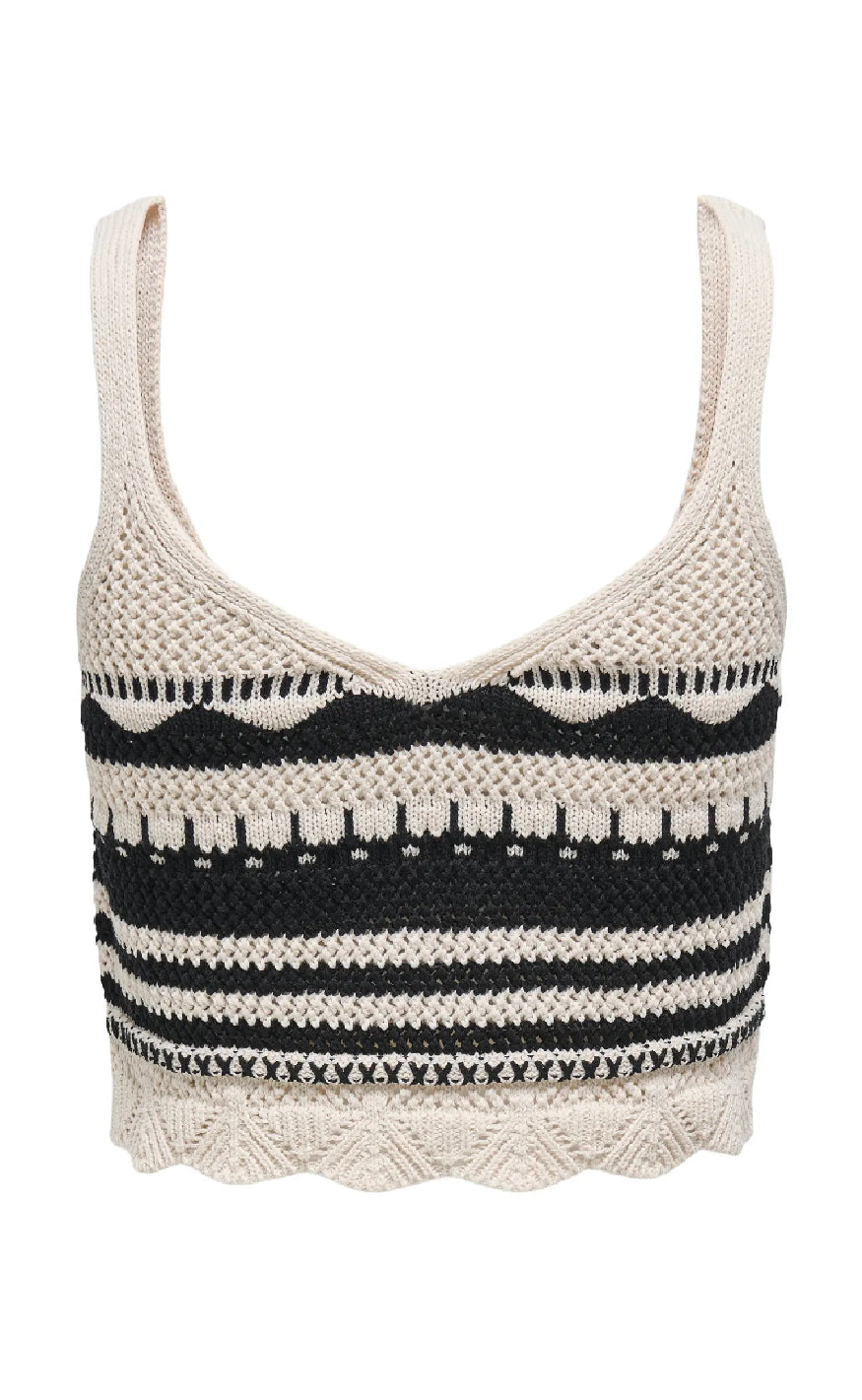 ONLY Top - Merida Life - Ecru Black