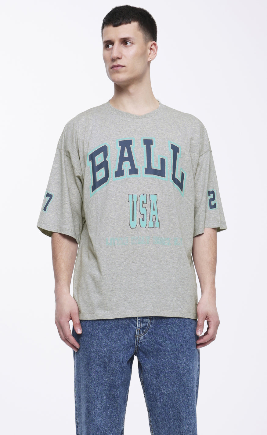 BALL Original T-shirt - D. Adams - Grey Rabat
