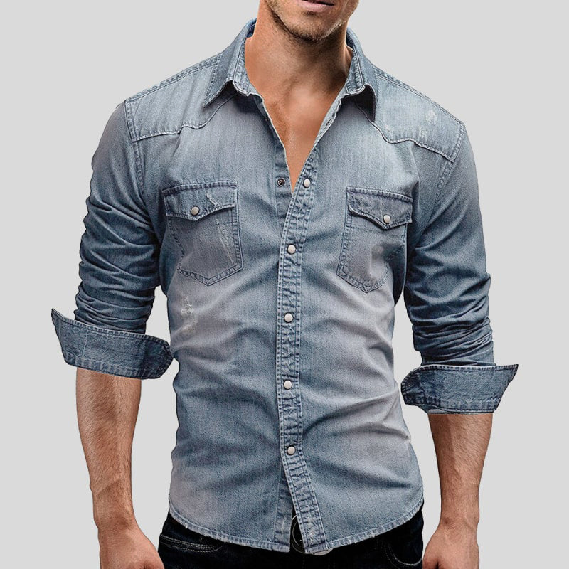 Denimskjorte til mænd