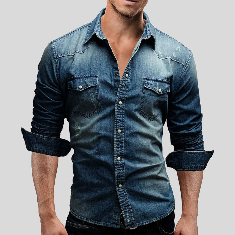 Denimskjorte til mænd