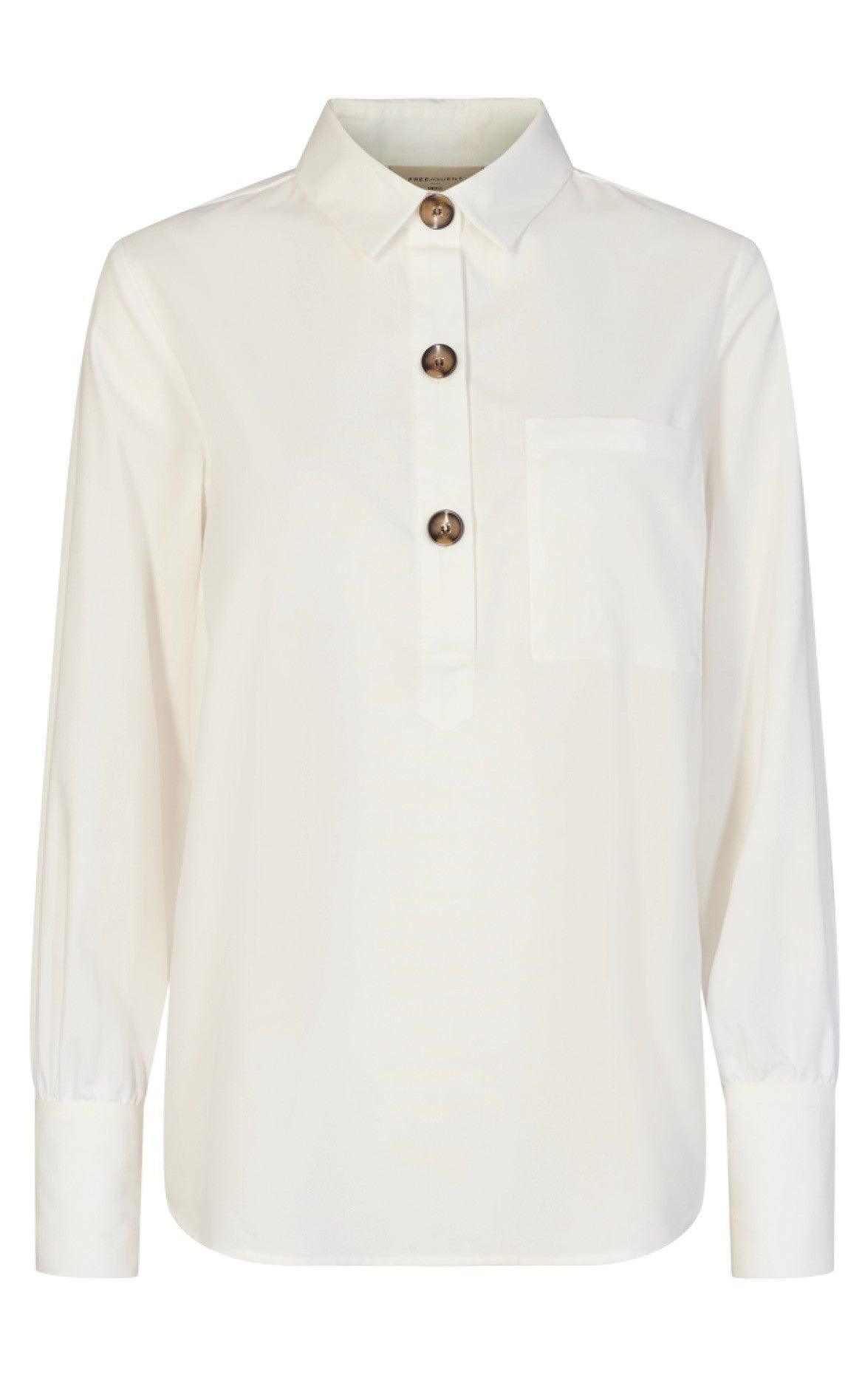 Freequent Skjorte - Flynn - Off White