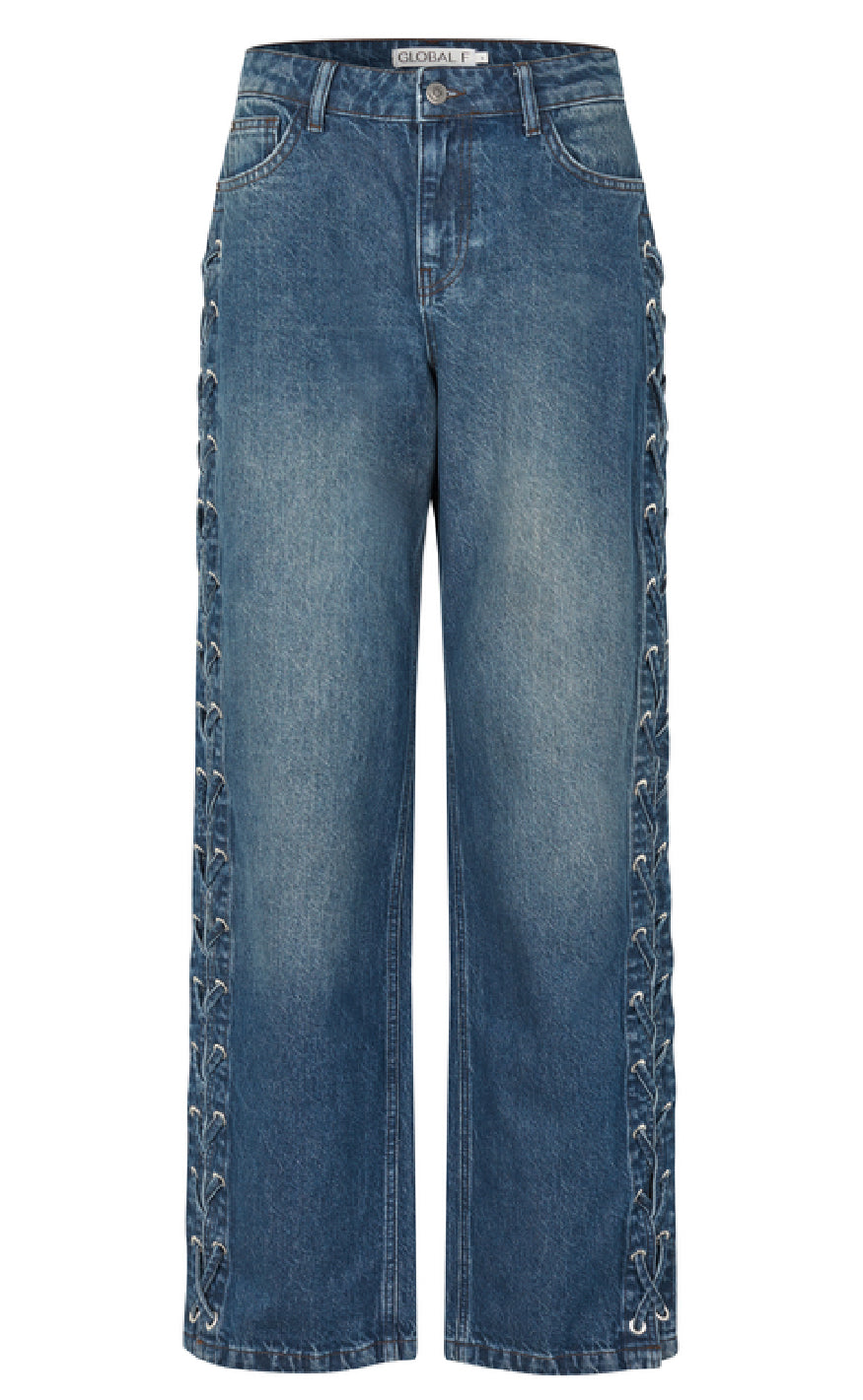 Global Funk Bukser - Carlea - Mud Stone Wash