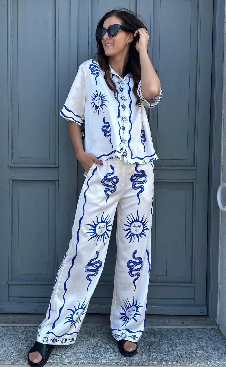 Noella Bluse - Kealy - Chana Blue Print